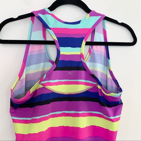 🌸LUKKA Multi Color Stripe Racerback Workout Tank - Picture 5 of 5